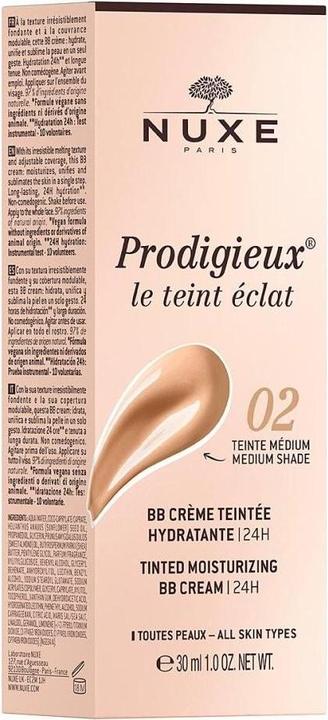 Nutritional values and ingredients Nuxe BB Soin Perf Hydratant Medium
