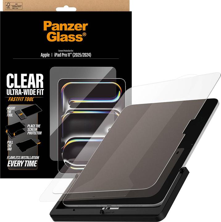 Immagine prodotto PanzerGlass Screen Protector Glass (1 pz., Apple iPad Pro 11 2024, Apple iPad Pro 11 2025)