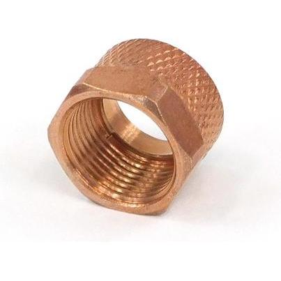 Aquatuning Überwurfmutter 11mm verkupfert, Wasserkühlung Anschluss, Kupfer