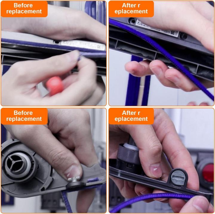 Actual product image Plutoos 3er-Set Plüschstreifen für Dyson V6–V15 & DC-Serie