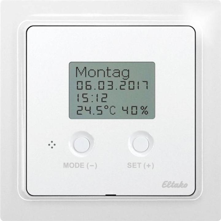Eltako BUTH55ED/12V DC-pm Horloge bus thermo-hygrostat pour montage en surface