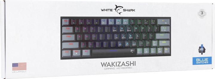 Actual product image White Shark GK-002121V2 Wakizashi-2 Black-Grey US-Blue.SW (US, Cable)