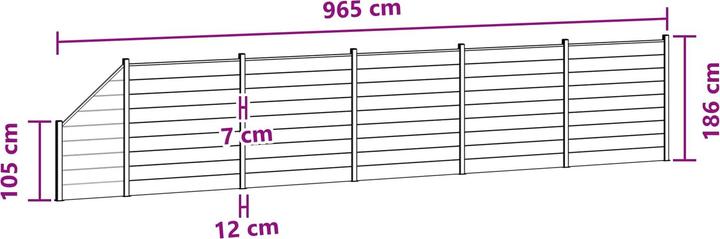 Produktbild vidaXL Zaunelement