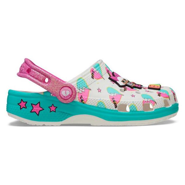 Crocs, Unisex, Hausschuhe, K's Lol Surprise Bff Cl Clog, Weiss, (33)
