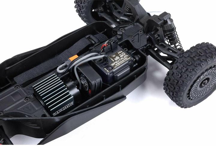 Actual product image Arrma Buggy Typhon Grom Mega 380 Blue, RTR, 1:18 (RTR Ready-to-Run)