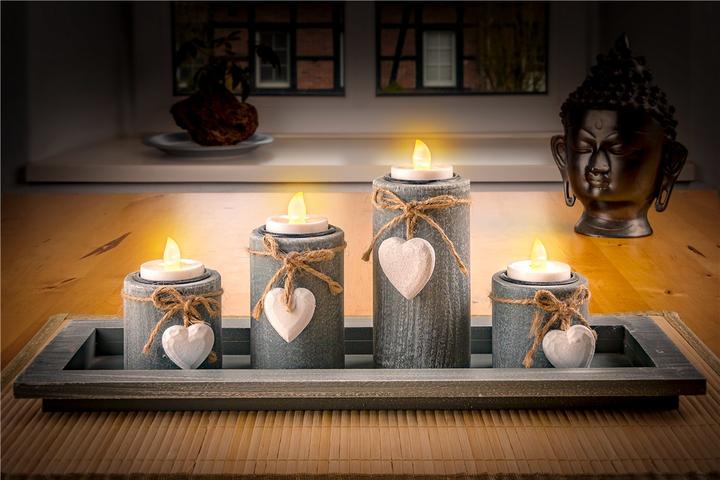 Image du produit Goobay 4er-Set LED-Teelichter mit Timer (4 x)