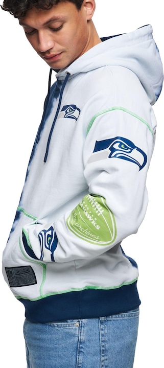 Produktbild Recovered Re:covered Fleece Hoody - INK DYE Seattle Seahawks - S (S)