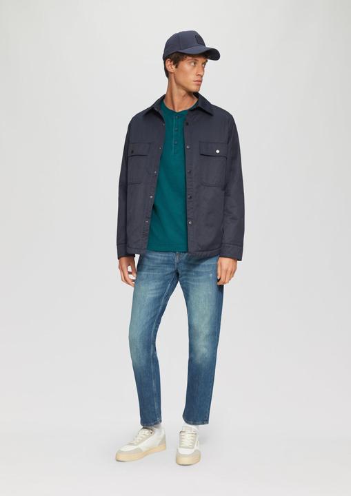 Actual product image S.Oliver T-Shirt Langarmshirt mit Henley-Ausschnitt und Garment Dye (3XL)