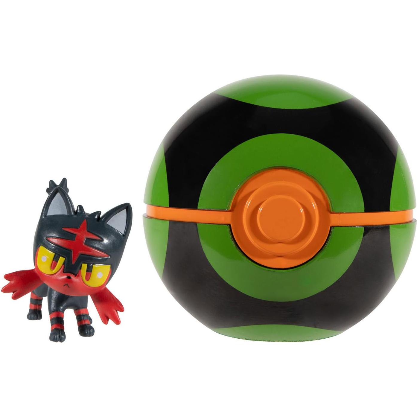 Jazwares Pokémon Clip'n'Go Poké Balls Flamiau & Finsterball