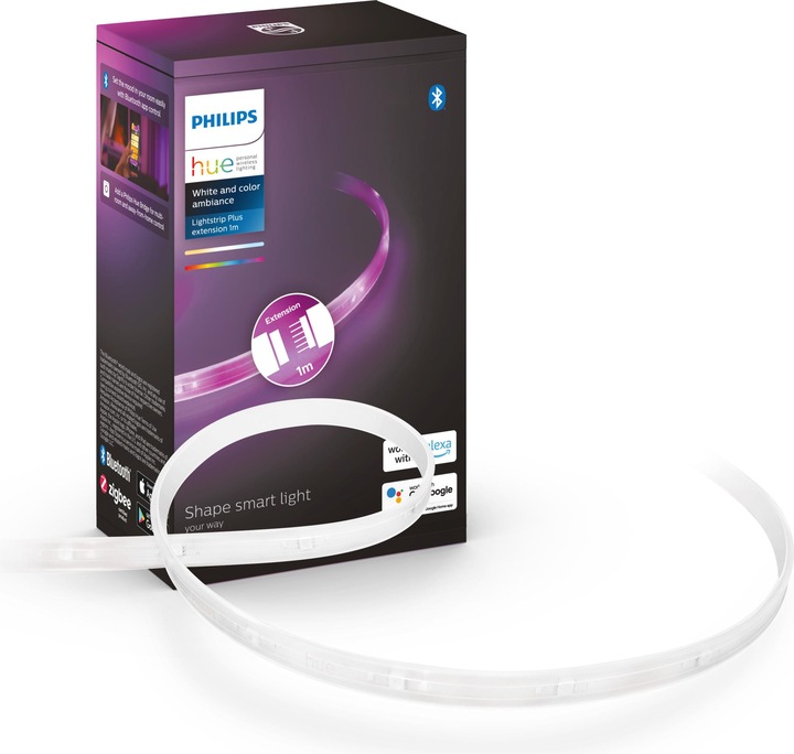 Actual product image Philips Hue Lightstrips BT Extension (RGBW, 100 cm, Indoor)