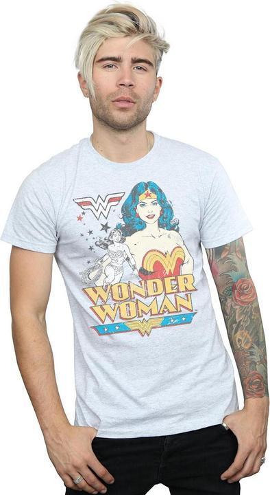 Actual product image Mens Wonder Woman Posing T-Shirt (S)