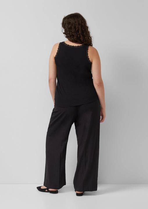 Produktbild s.Oliver Geripptes Tanktop mit Spitze (46)