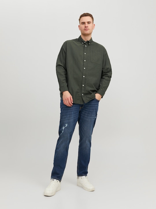 Produktbild Jack & Jones Plus Size Slim Fit Freizeithemd Freizeithemd (XXL)