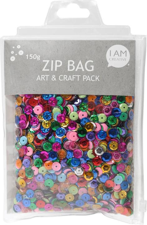 I Am Creative Zip Bag Paillettes