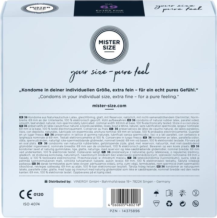Immagine prodotto Mister Size 69 (36 pz.)