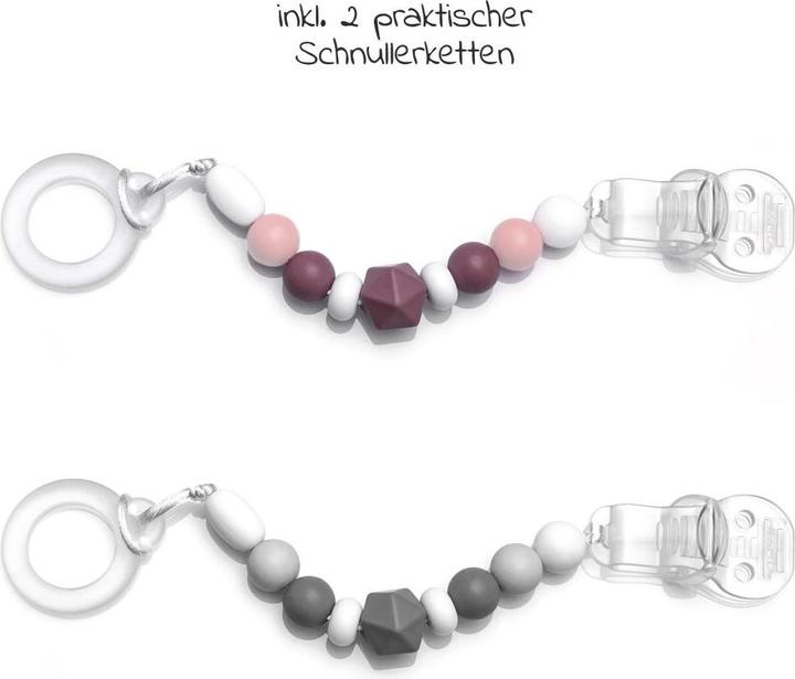 Produktbild MiaMia Schnullerboxen 4-tlg. Schnuller-Zubehör-Set (4 x)