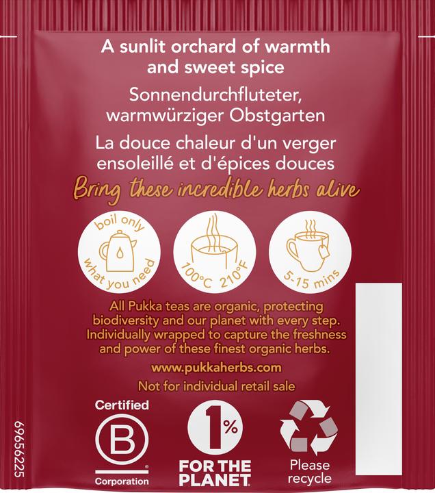 Actual product image Pukka Wild apple cinnamon tea (40 g)