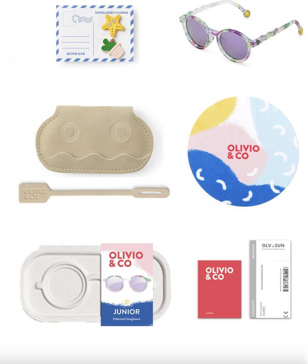 Actual product image Olivo & Co Sonnenbrille JUNIOR Oval Classic Wild Flower