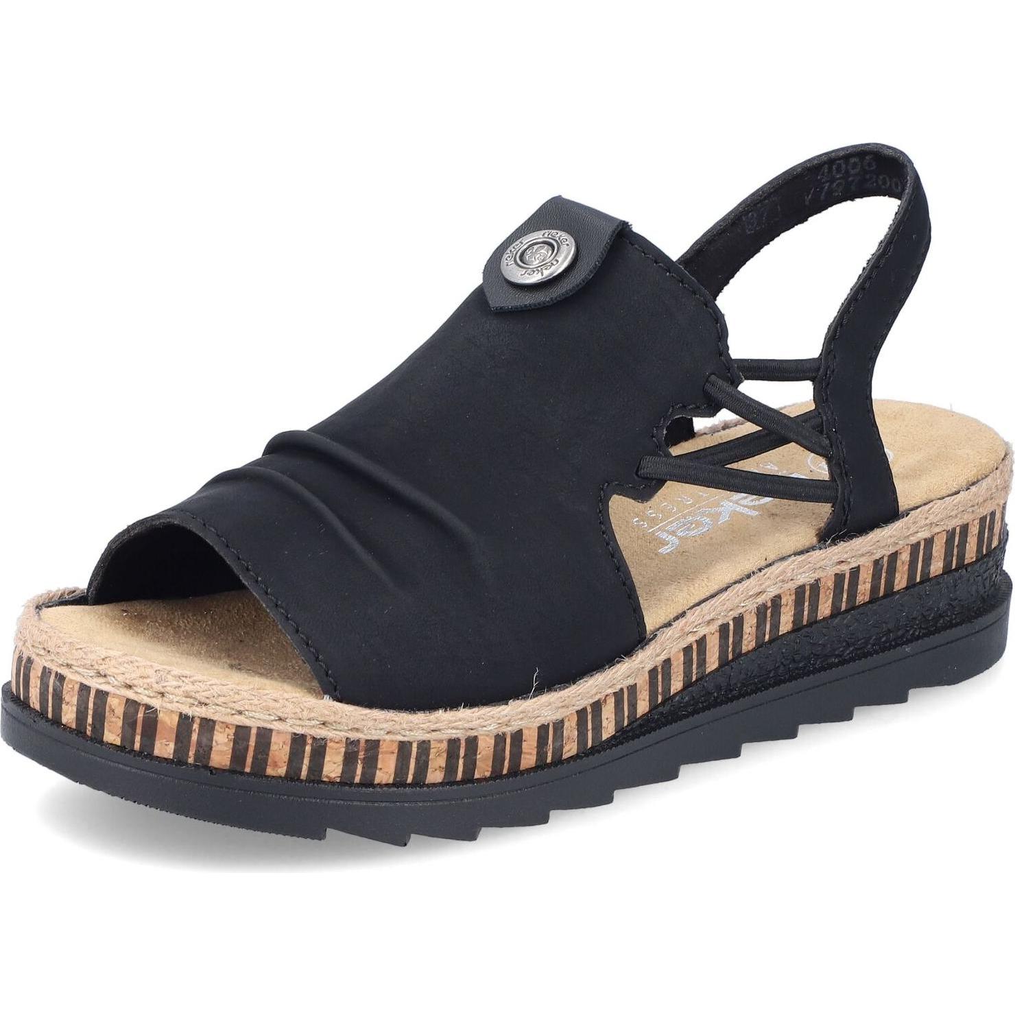 Rieker, Damen, Sandalen, V7972 00, Schwarz, (41)
