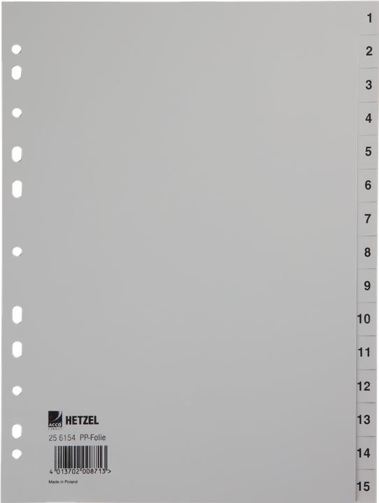 Produktbild Rexel Register 15teilig A4