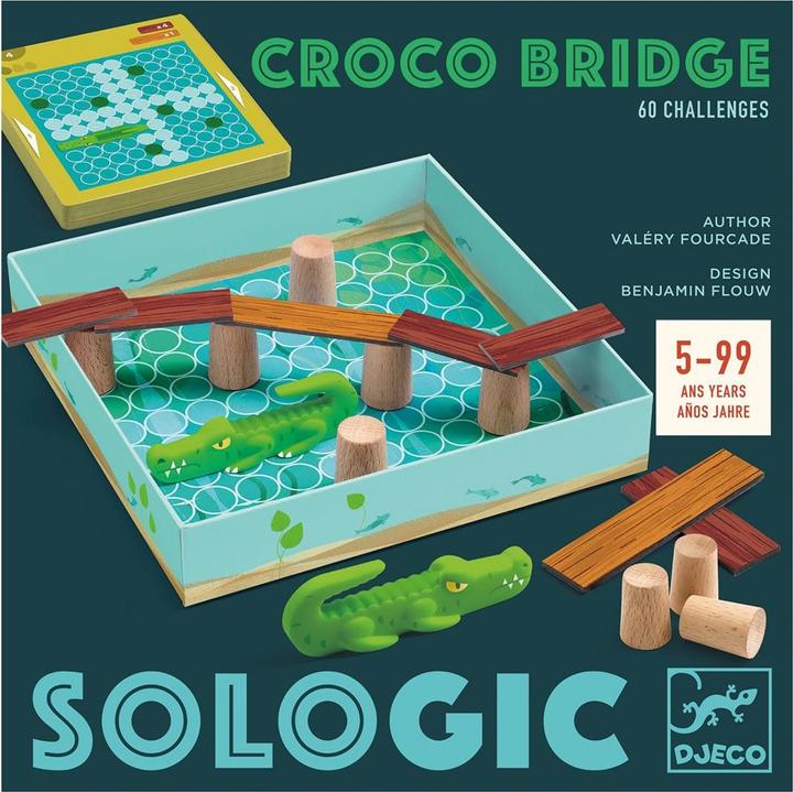 Actual product image Djeco Croco bridge (60 pieces)