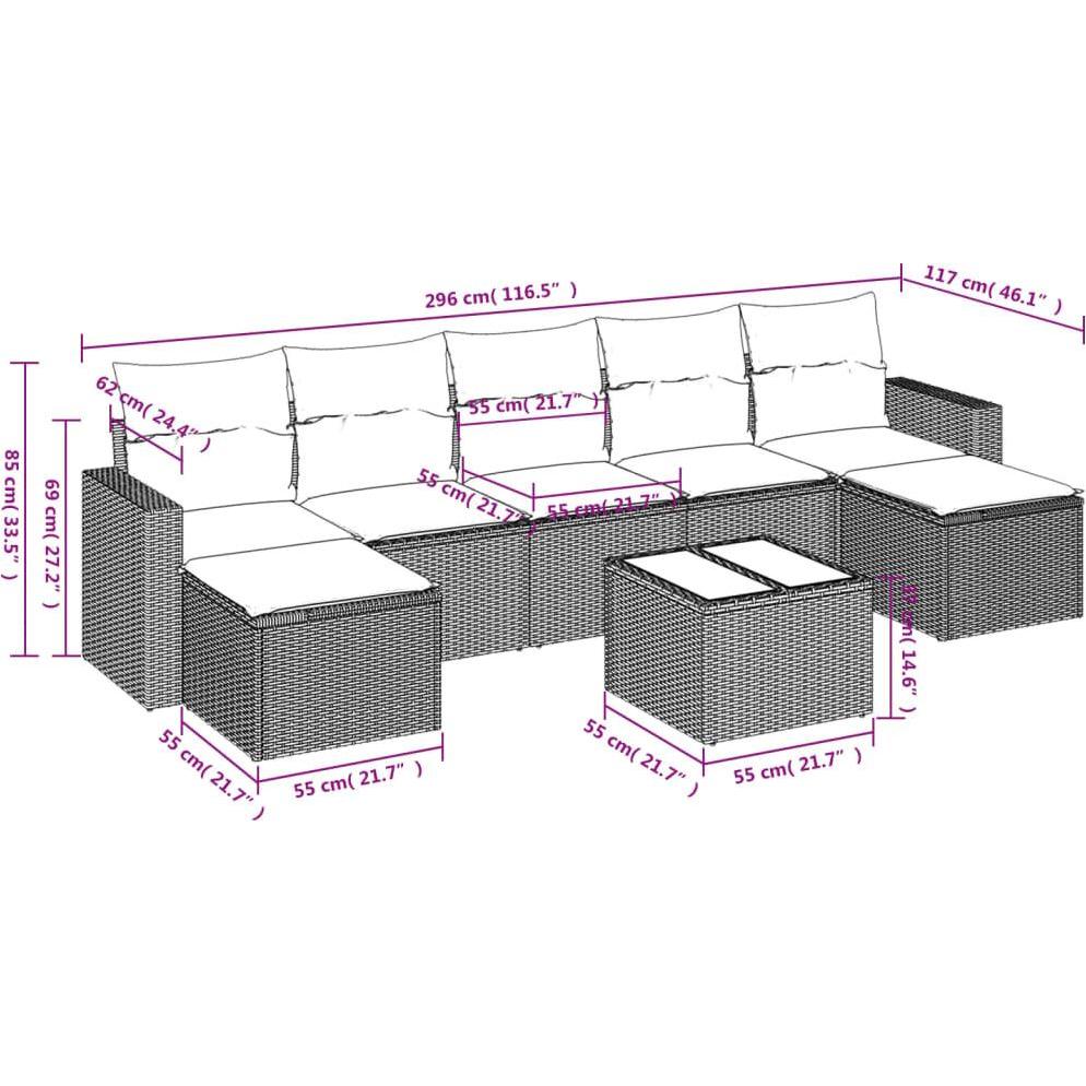 Thumbnail - VidaXL, Gartenlounge, Permelia