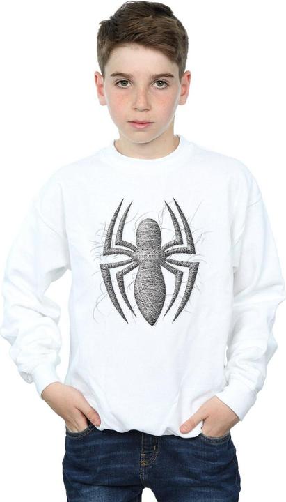 Actual product image Boys Spider-Man Web Logo Sweatshirt (140, 146)