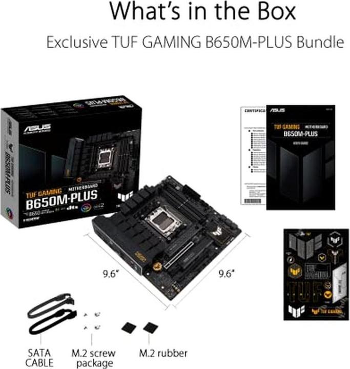 Immagine prodotto ASUS Tuf B650M-Plus (AM5, AMD B650, mATX)