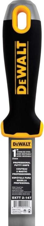 Produktbild DeWalt Spachtelmesser 2,5 cm Edelstahl mit weichem Griff DXTT-2-147