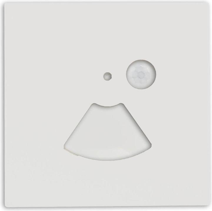 Image du produit Isoled Cover aluminium carré blanc, pour encastré mural Sys-Wall68 avec capteur PIR, 3x86x86mm