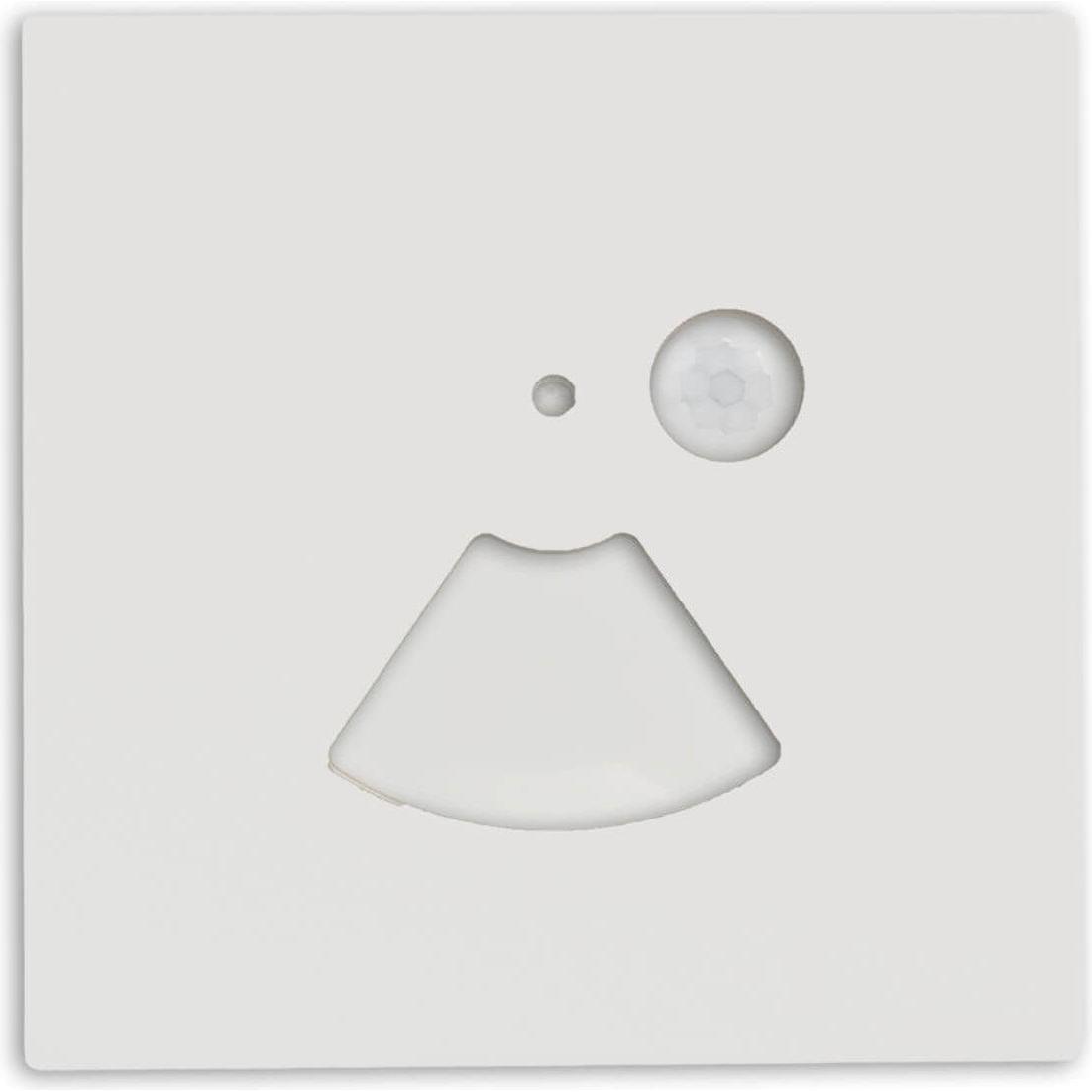 Isoled, Zubehör Beleuchtung, Cover Aluminium eckig weiss, für Wandeinbauleuchte Sys-Wall68 mit PIR Sensor, 3x86x86mm