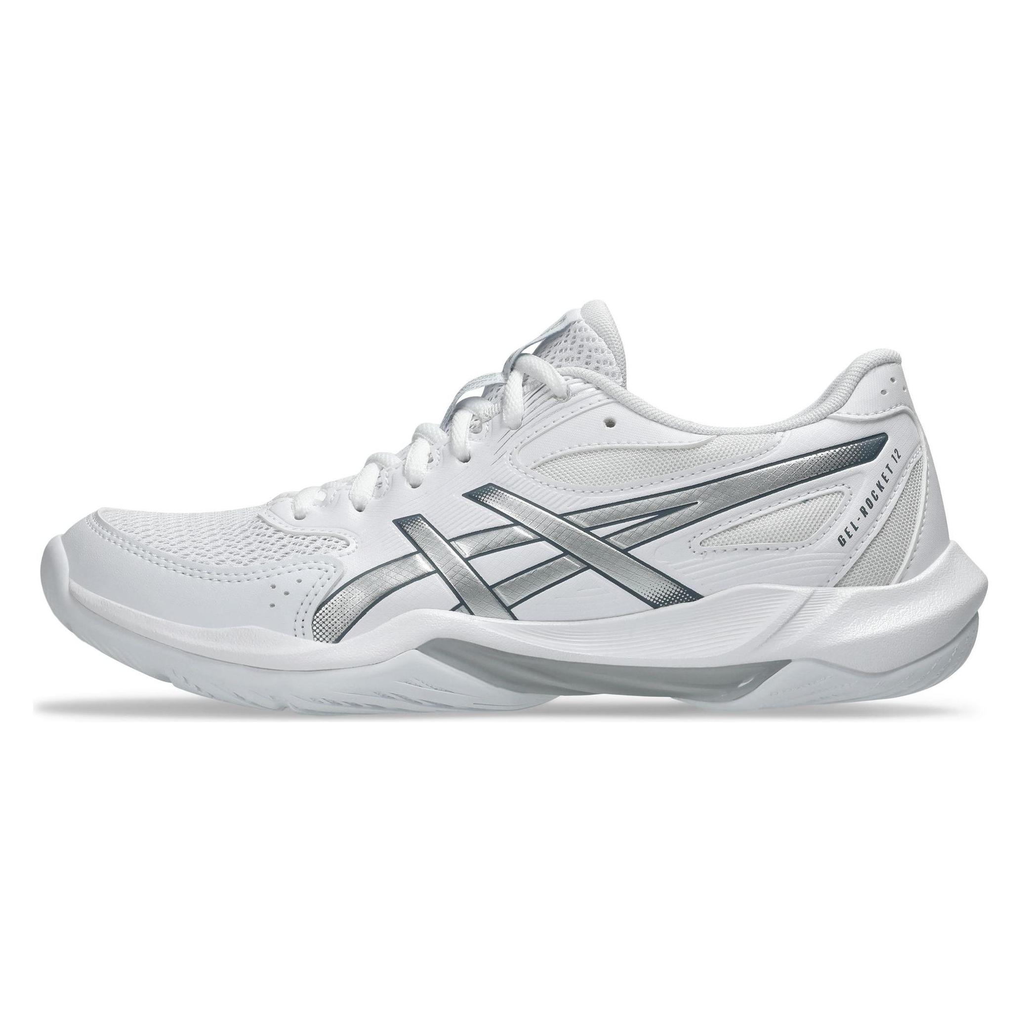 Asics Performance, Vrouwen, Indoor Schoenen, Gel-Rocket 12 Damen (38), Zilver, Wit, Grijs