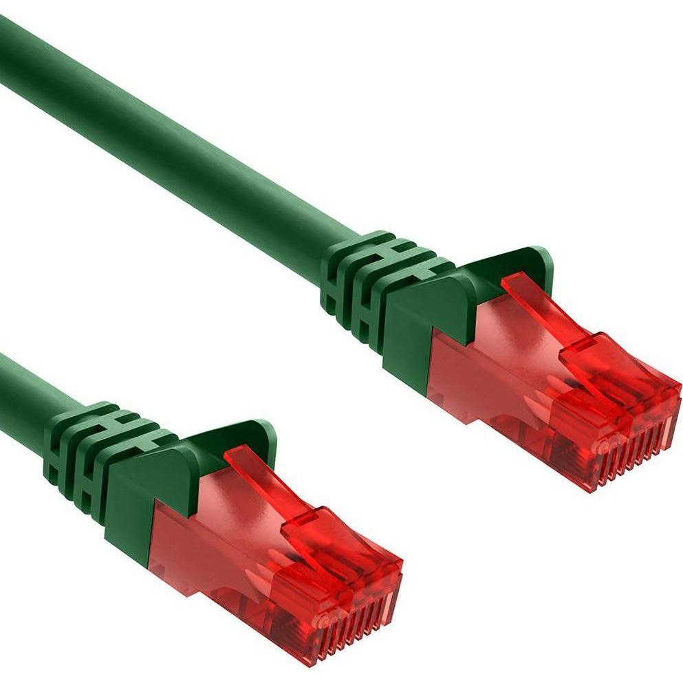 Thumbnail - Goobay CAT 6 Patchkabel, U/UTP, Grün, 1 m (U/UTP, CAT6, 1 m), Netzwerkkabel