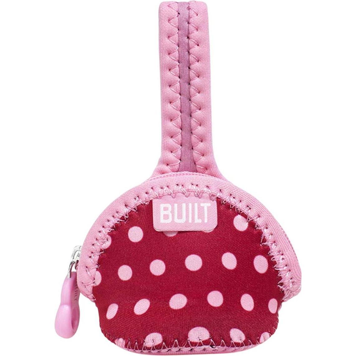 Built, Fopspeen accessoires, Speenvinder - Fopspeenhouder (Baby Pink Mini Dots)