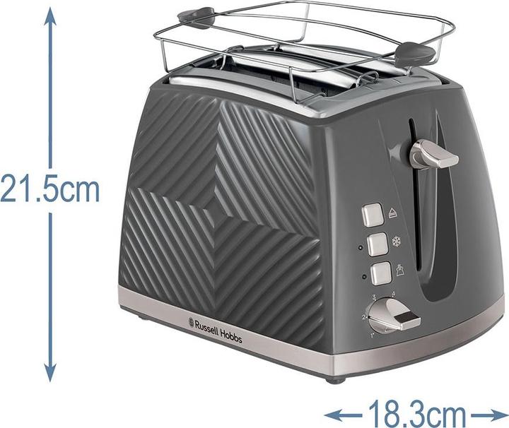 Produktbild Russell Hobbs 26392-56 Groove 2S Toaster grau