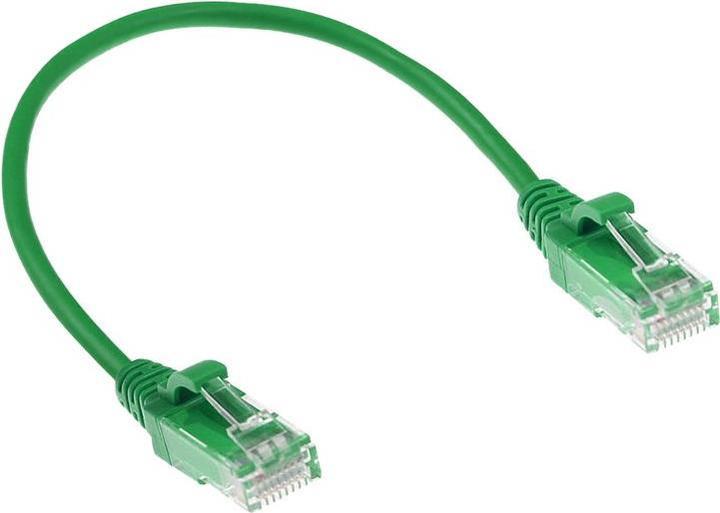 Image du produit ACT Câble patch vert 2 mètres LSZH U/UTP CAT6 datacenter slimline snagless avec connecteurs RJ45 (U/UTP, CAT6, 2 m)