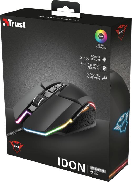 Actual product image Trust Gaming GXT 950 Idon Illuminated Gaming Mouse, wired (Cable)
