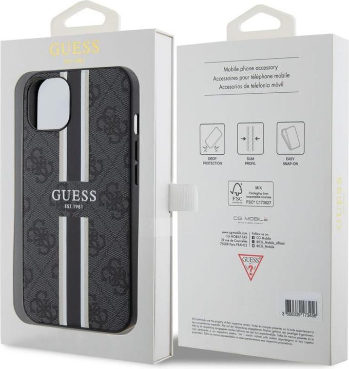 Produktbild Guess iPhone 15 Case Cover 4G Printed Stripes (Apple iPhone 15)
