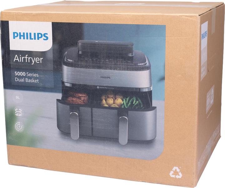 Produktbild Philips Steam Airfryer Dual Basket NA555/00