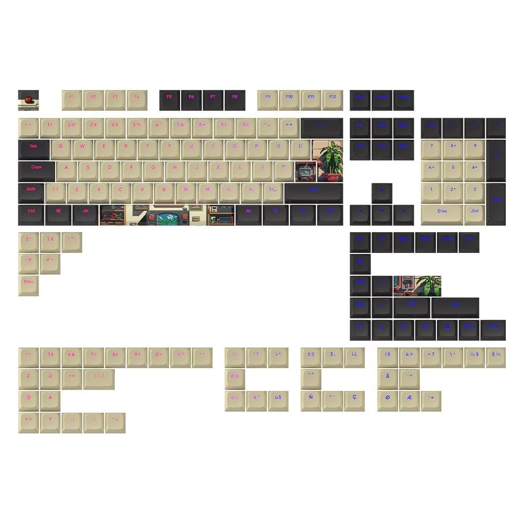 Dark Project Keycaps Sets - Arcade, Keycaps, Mehrfarbig