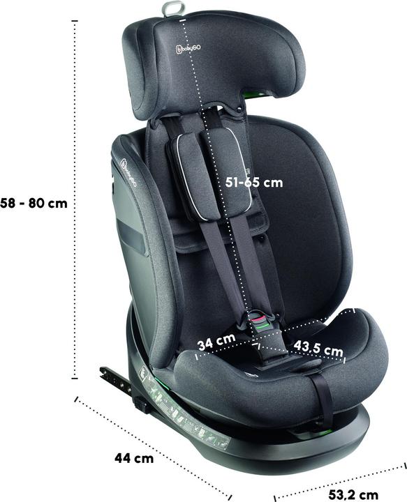 Actual product image BabyGo Protection 360 (Child seat, ECE R129/i-Size Standard)