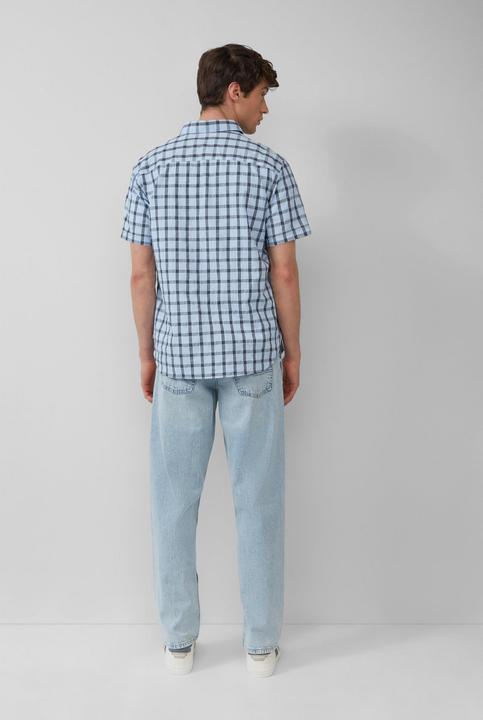 Image du produit S.Oliver Hemd Regular Fit: Kariertes Kurzarmhemd mit Struktur (L)