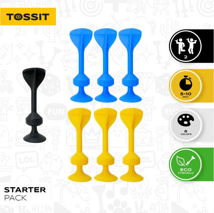 Actual product image Tossit Suction cup darts (French, German, Multilingual, 2 Players)