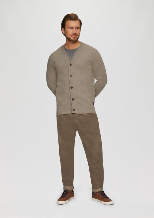 Produktbild s.Oliver Strickjacke Strukturierter Cardigan aus Wollmix (L)