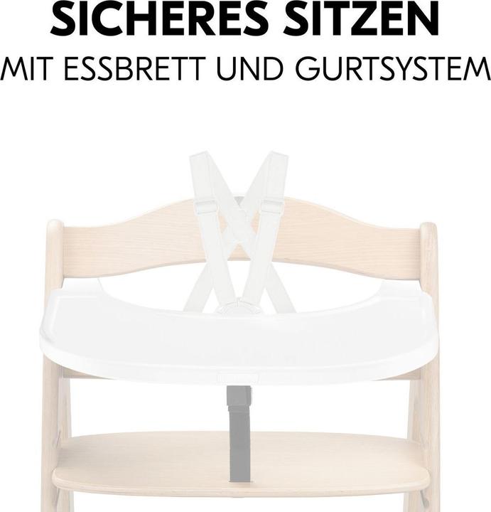 Produktbild Hauck Hochstühle Hochstuhl Arketa Beech - im Sparset inkl. (Hochstuhl)