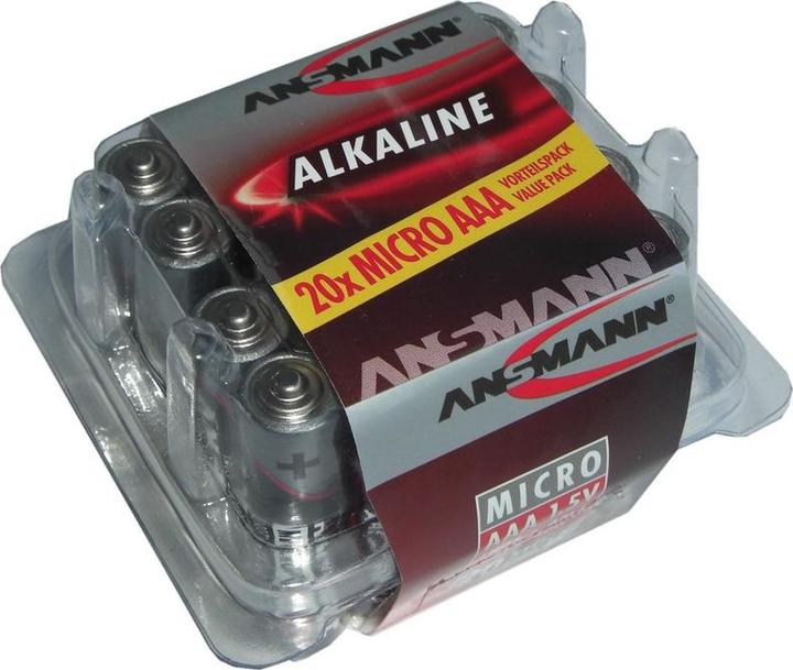 Image du produit Ansmann LR03 Alkaline (20 pcs, AAA, 1250 mAh)