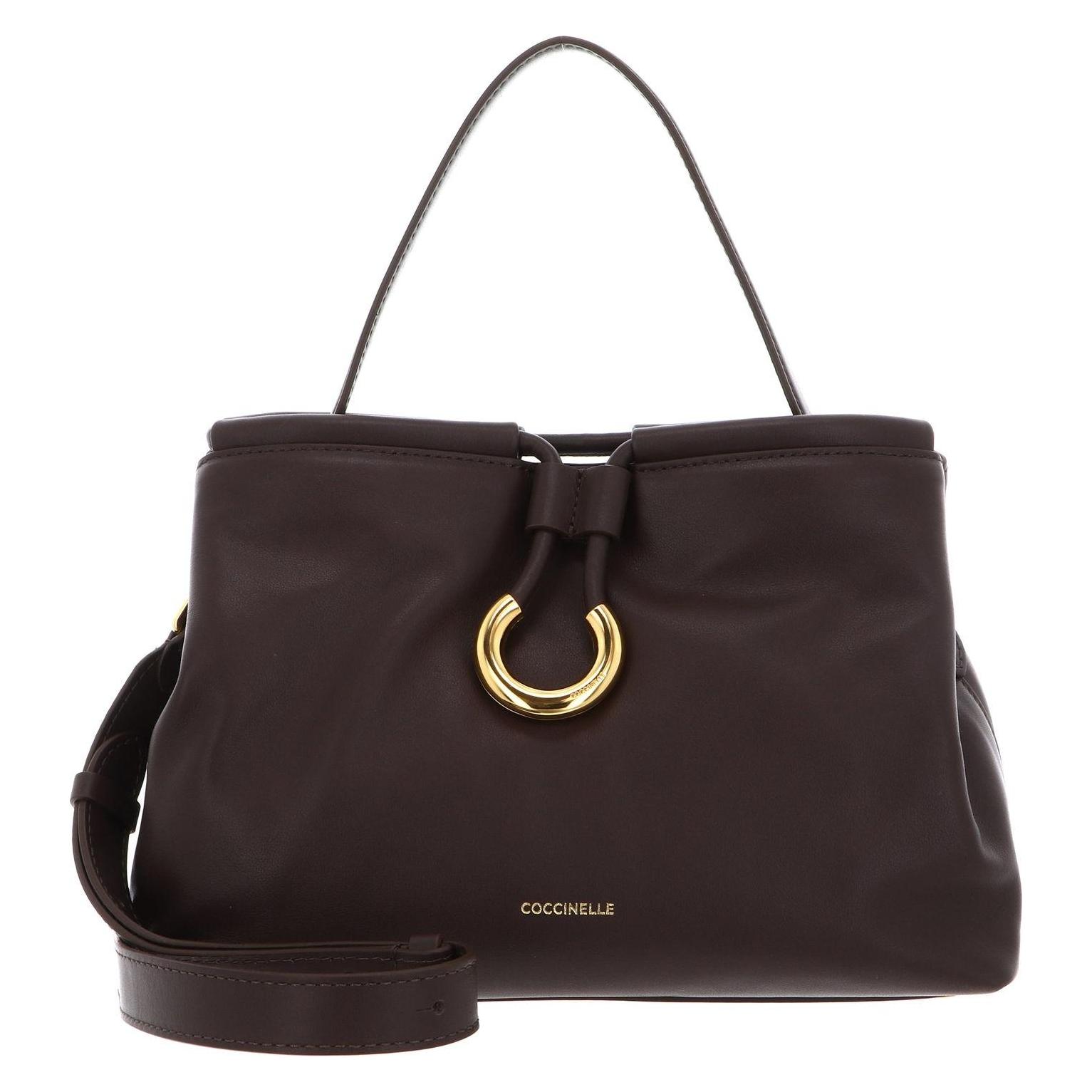 Coccinelle, Damen, Handtasche, Elisbet Smooth Leather Handbag, Braun
