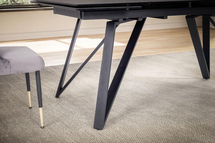 Produktbild FineBuy Esstisch Esszimmertisch 180 - 260 cm Ausziehbar Keramik Keramiktisch (180 x 95 x 76 cm)