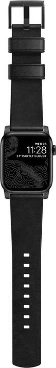Actual product image Nomad Modern Strap black/metal (44 mm, Stainless steel, Leather)