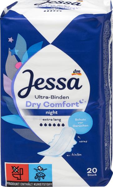 Actual product image dm Jessa Ultra pads Dry Comfort Night BigPack